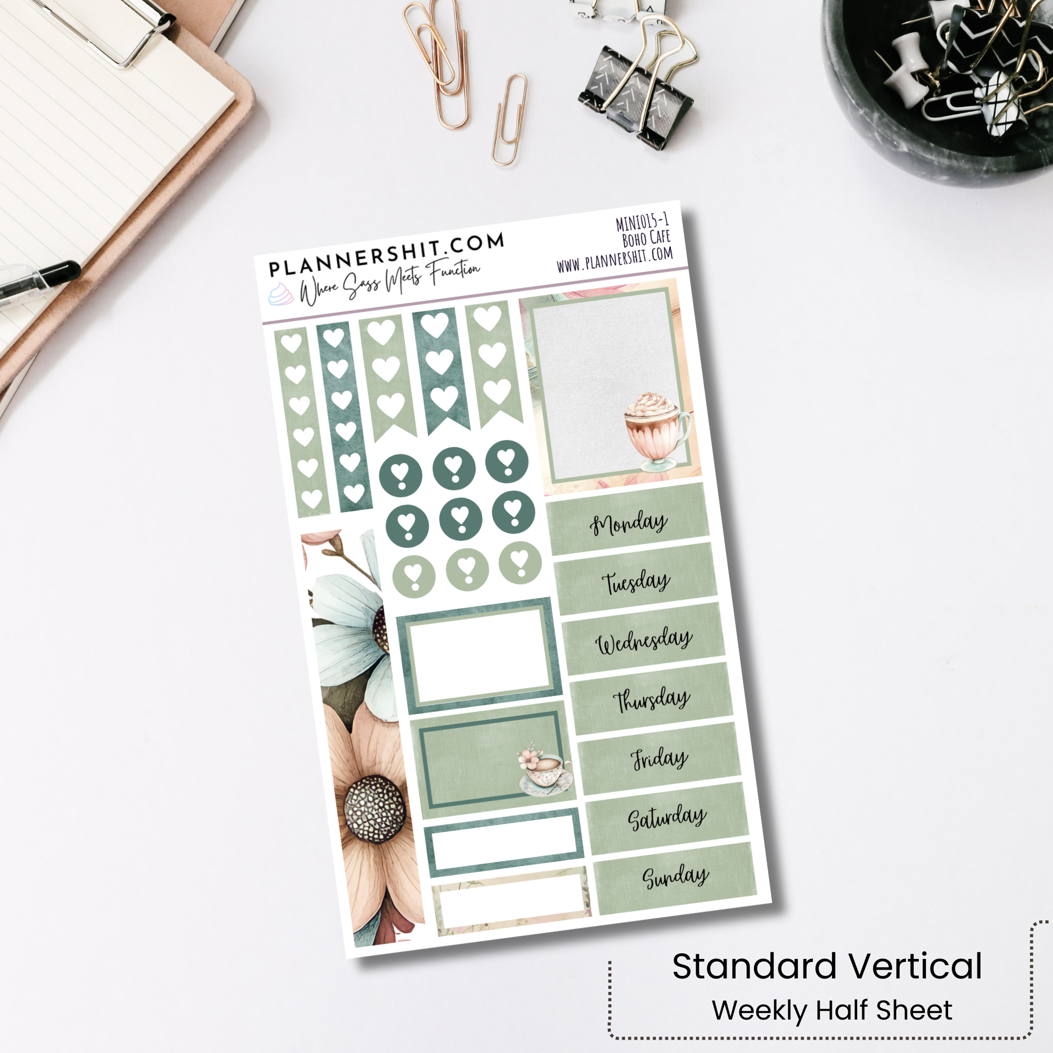 Weekly Mini Kit - Boho Cafe