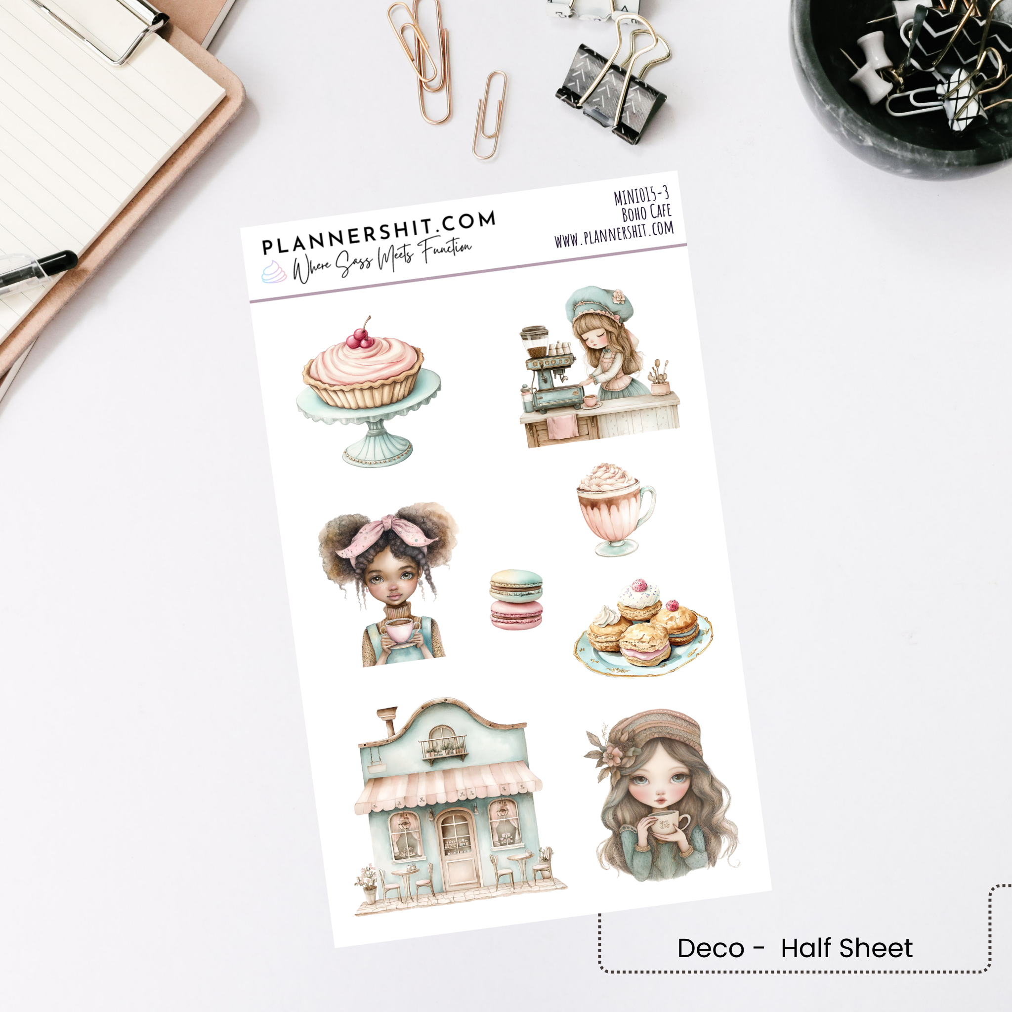 Weekly Mini Kit - Boho Cafe