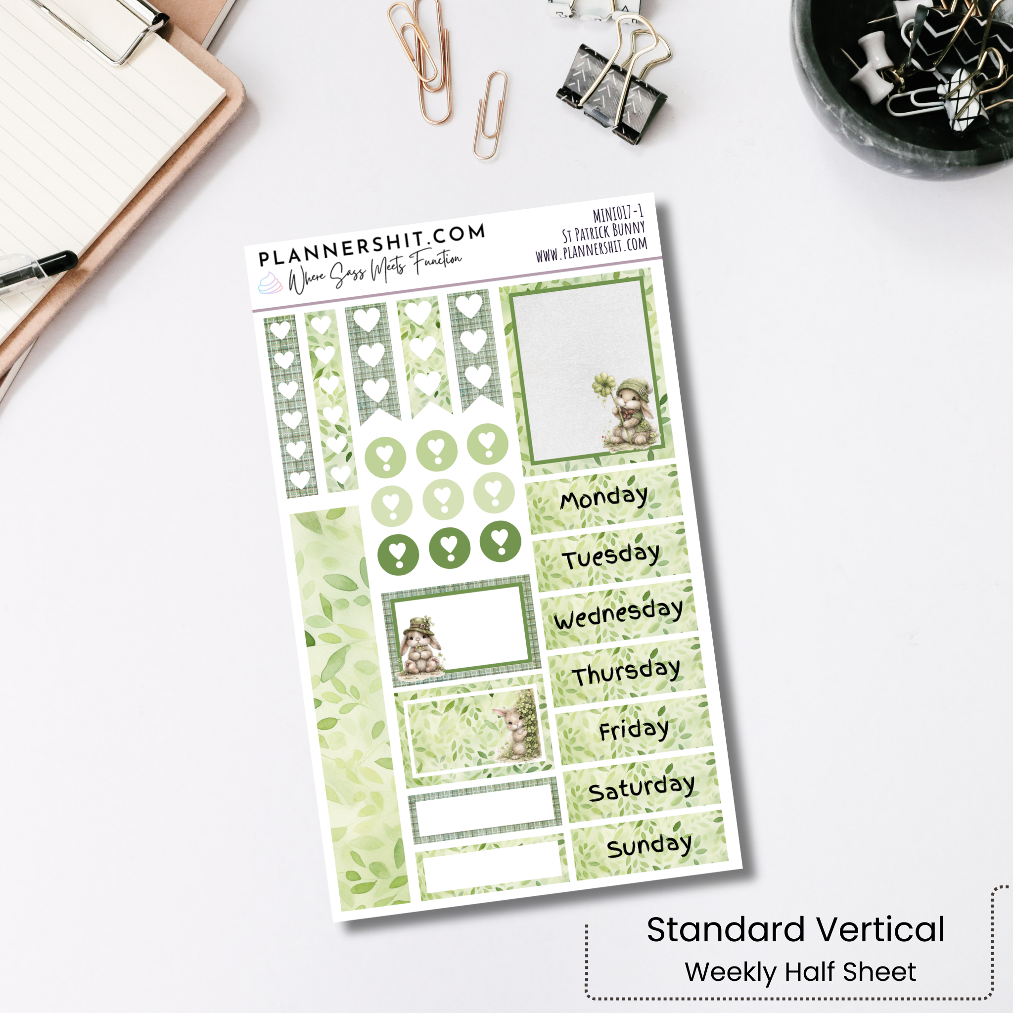 Weekly Mini Kit - St Patrick's Bunny