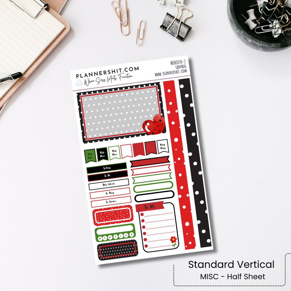 Weekly Mini Kit - Ladybug