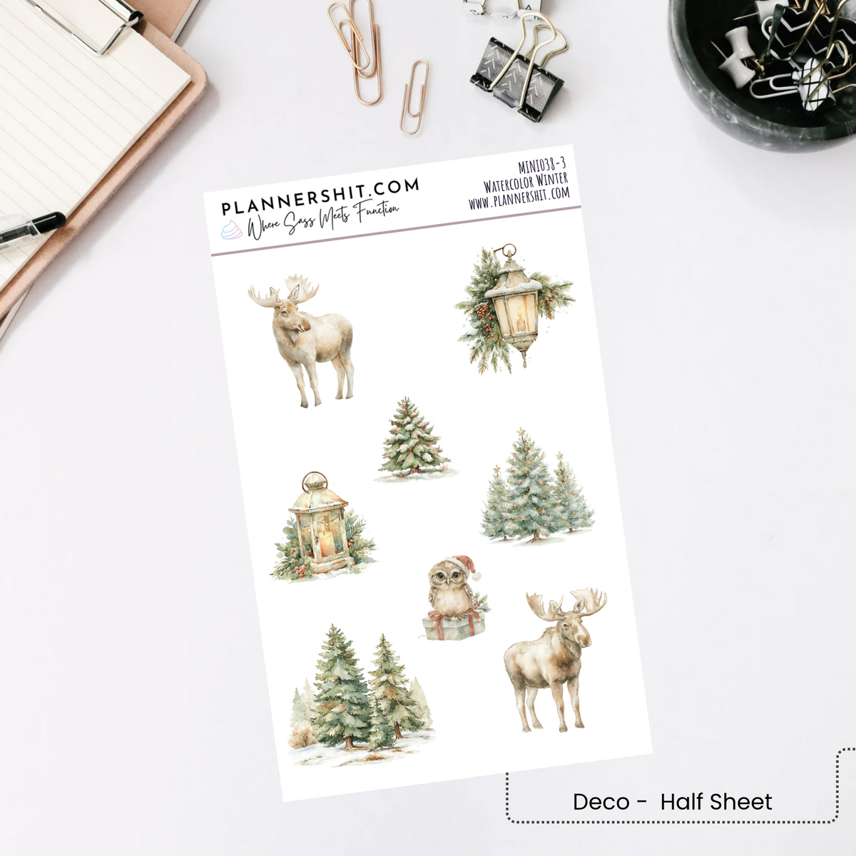 Weekly Mini Kit - Watercolor Winter
