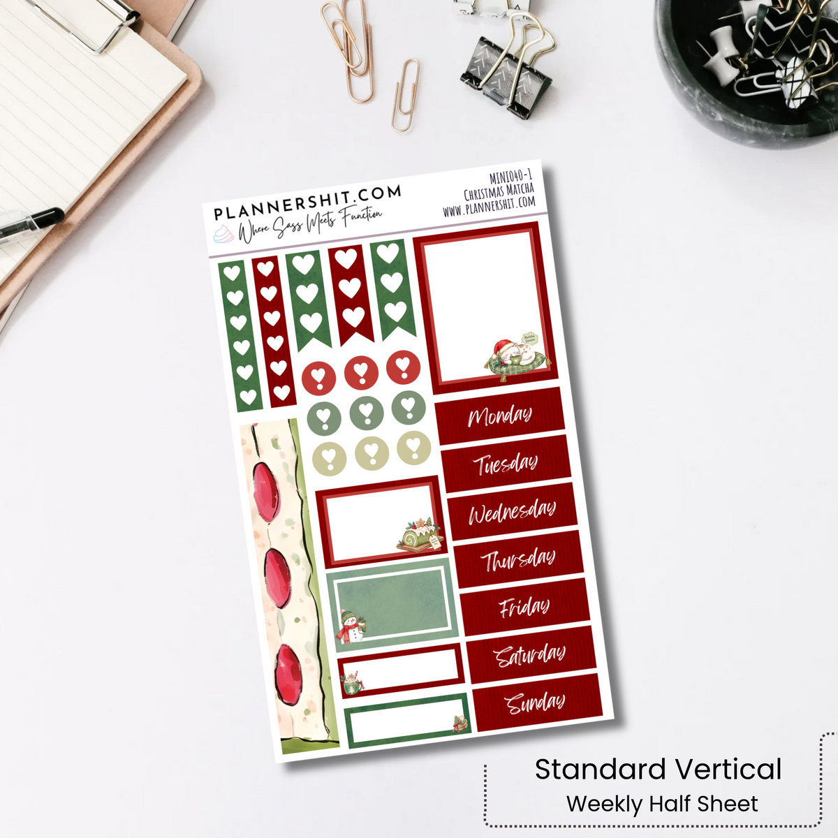 Weekly Mini Kit - Christmas Matcha