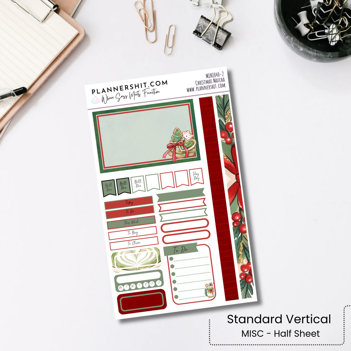 Weekly Mini Kit - Christmas Matcha