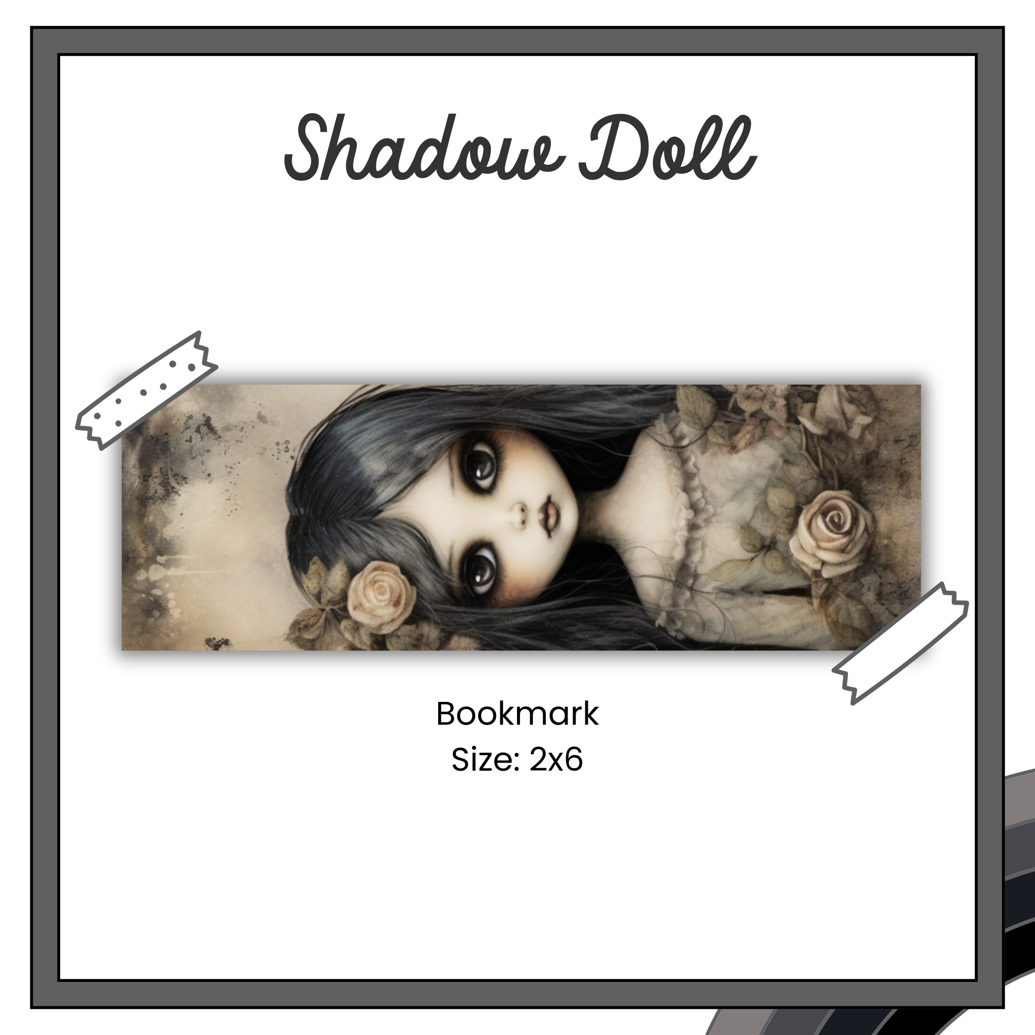 Paper Bookmark - In Shadows