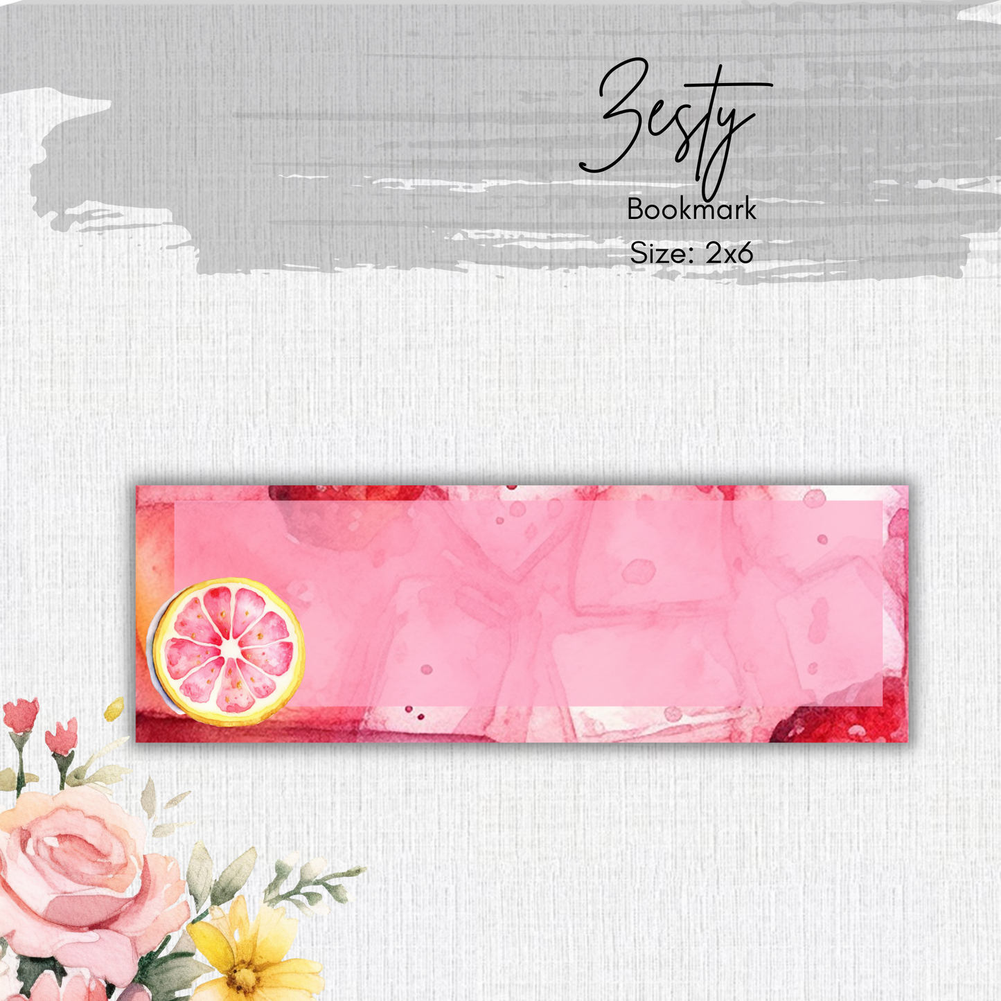 Paper Bookmark - Pink Lemonade