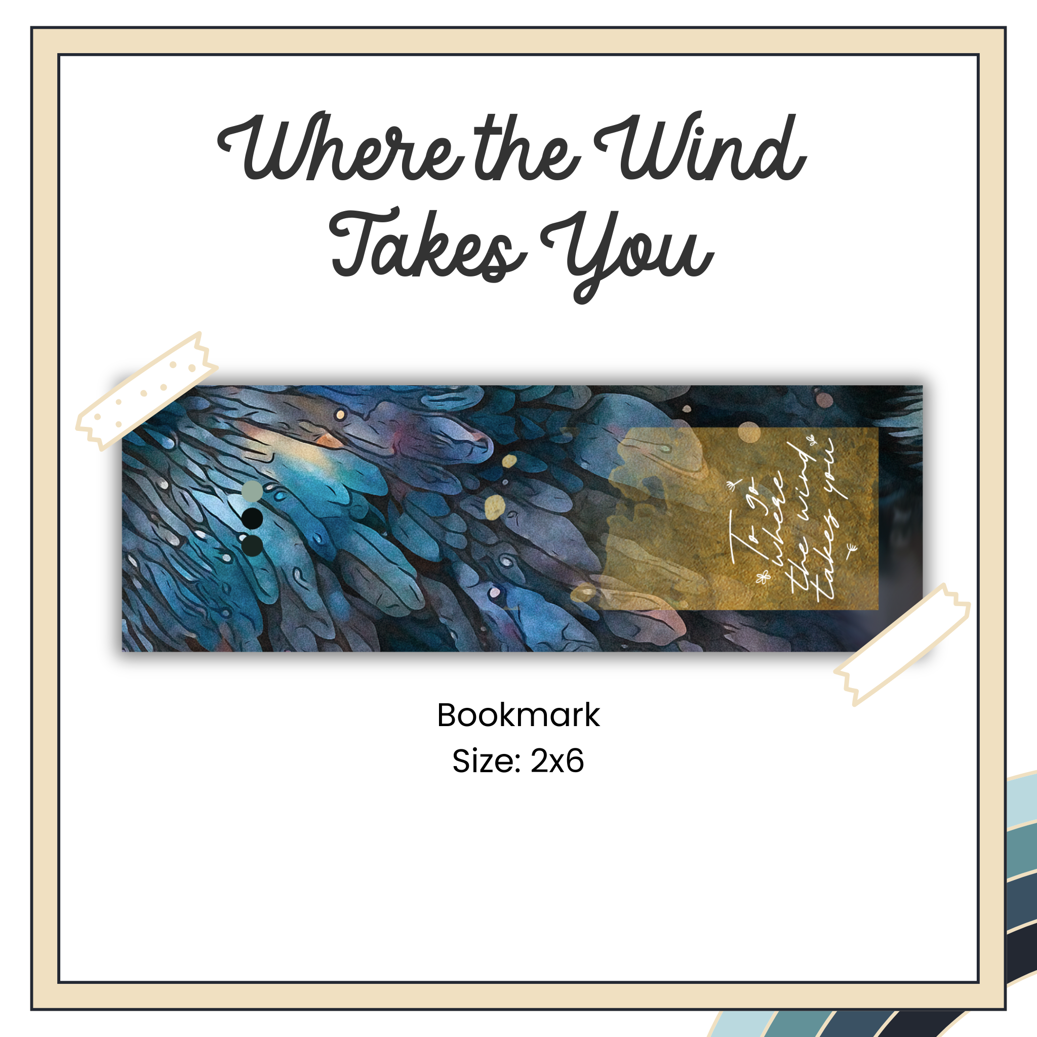 Paper Bookmark - Raven Nights