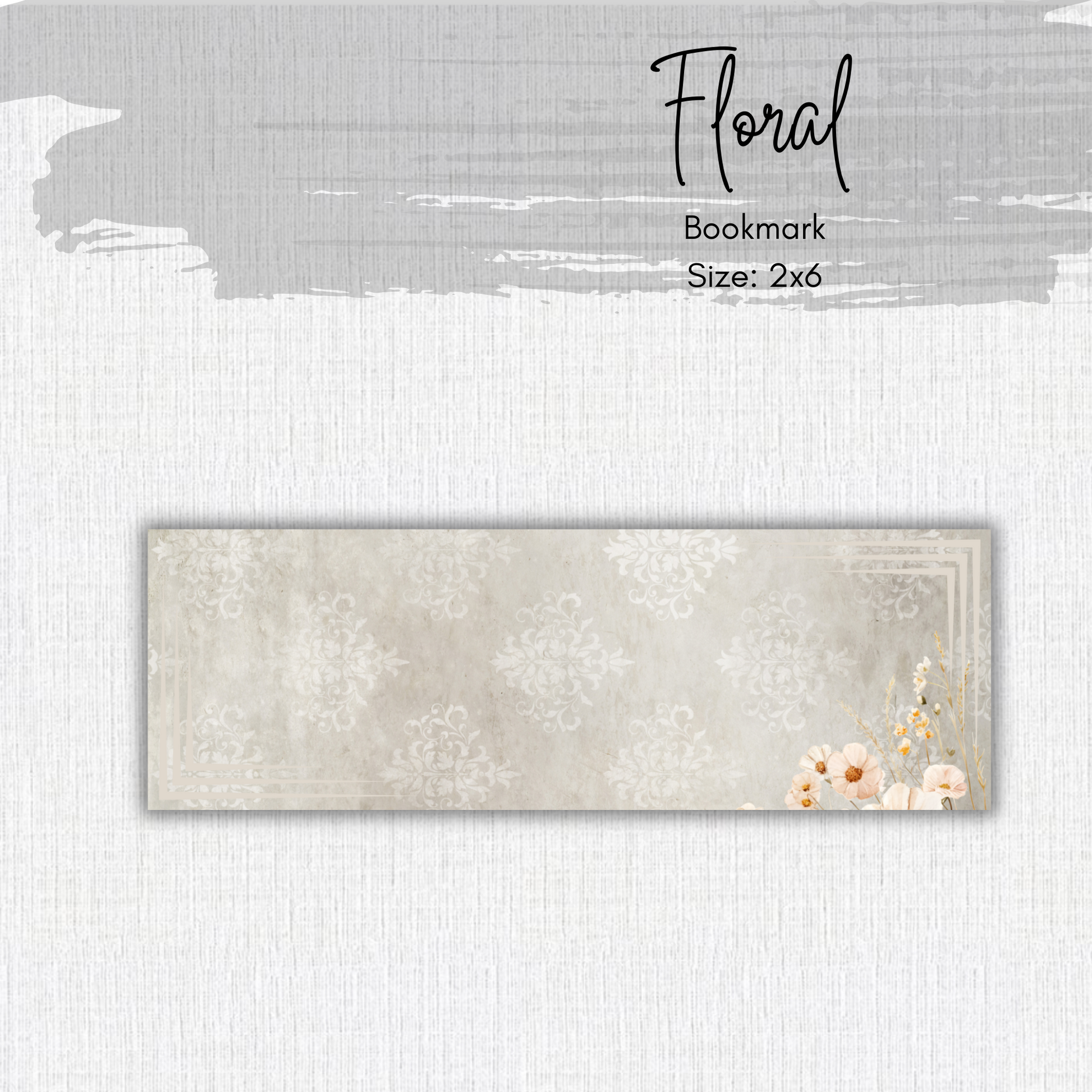 Paper Bookmark - Bunny Blooms