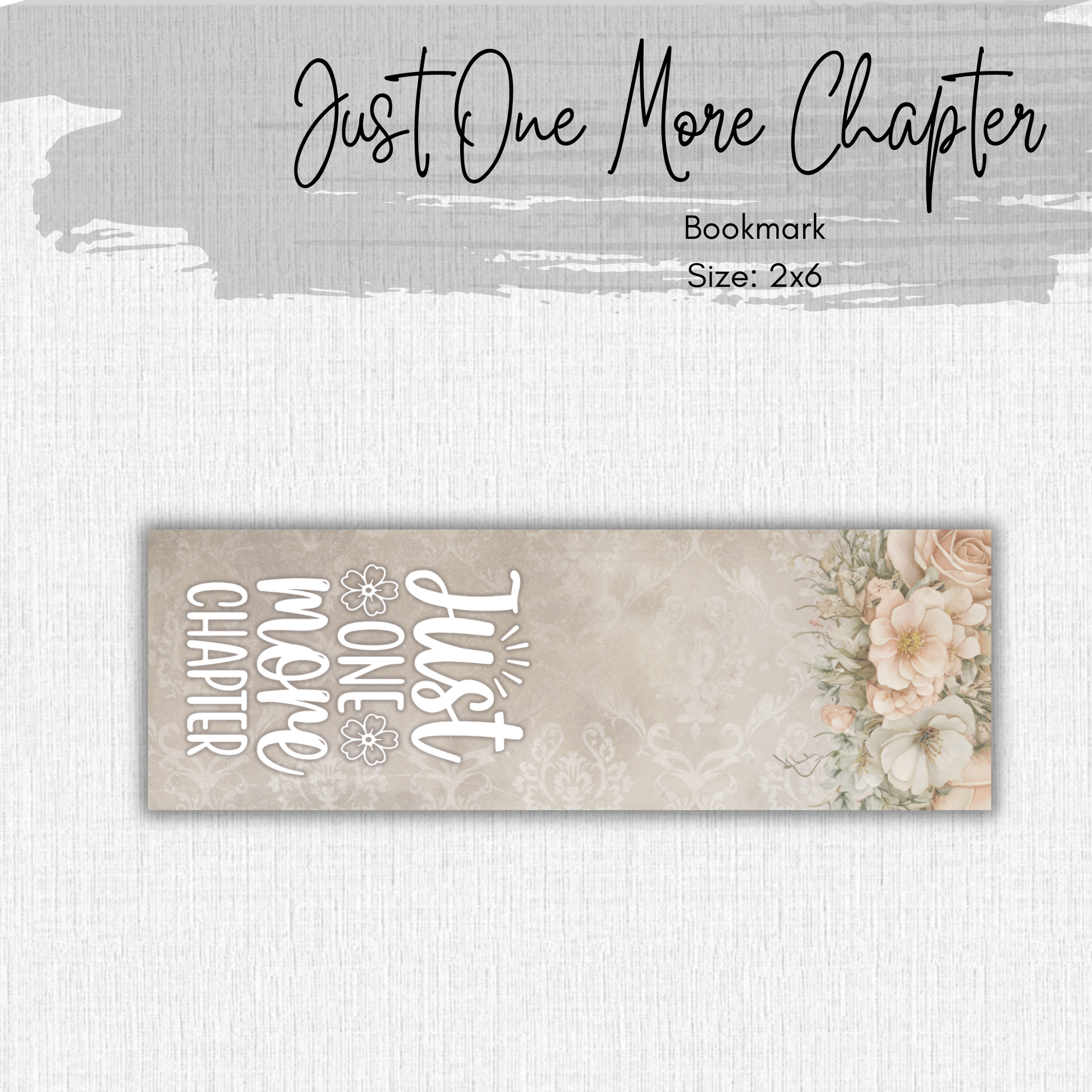 Paper Bookmark - Bunny Blooms