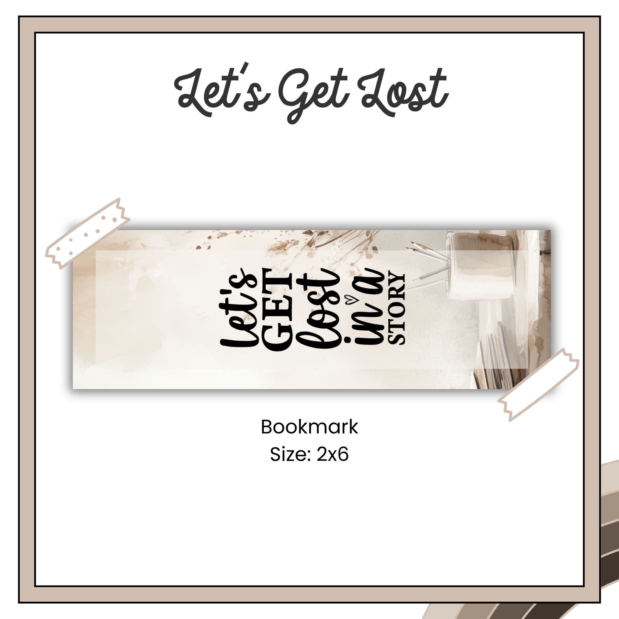 Paper Bookmark - Summer Boho