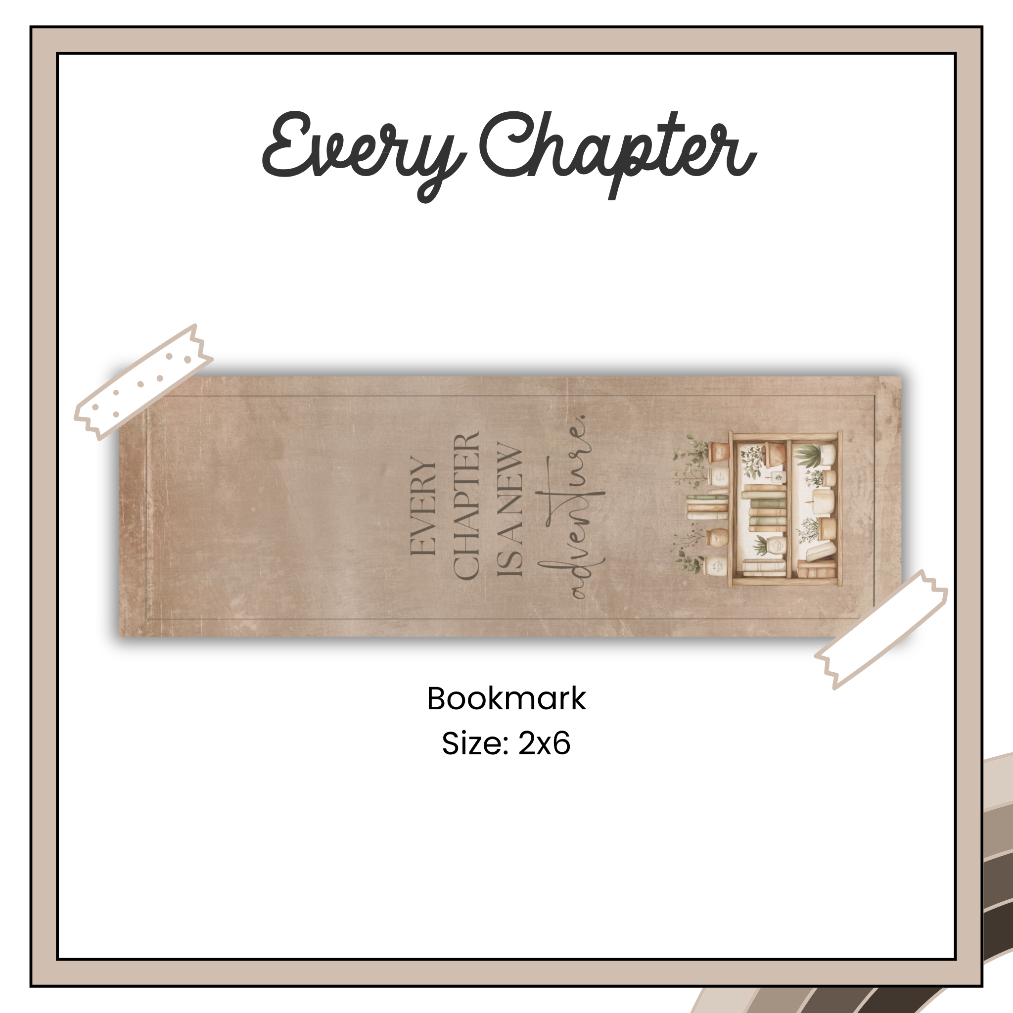 Paper Bookmark - Summer Boho