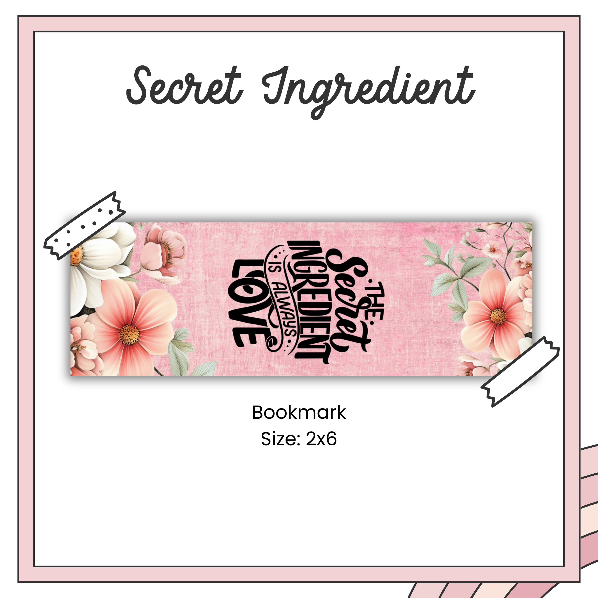 Paper Bookmark - Cottagecore Kitchen