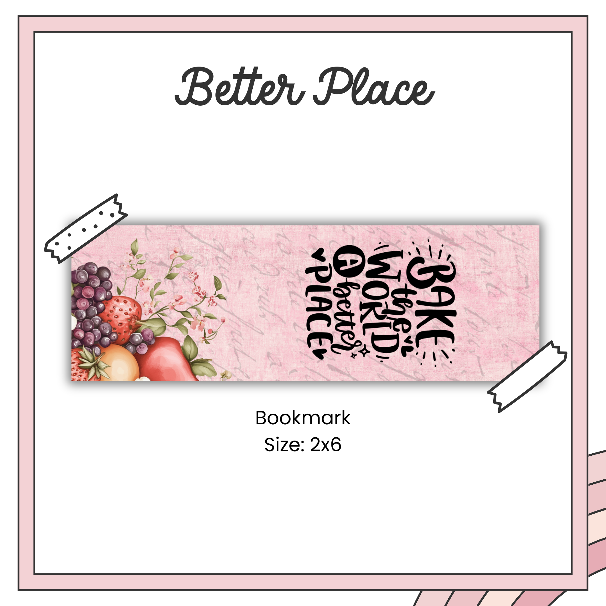 Paper Bookmark - Cottagecore Kitchen