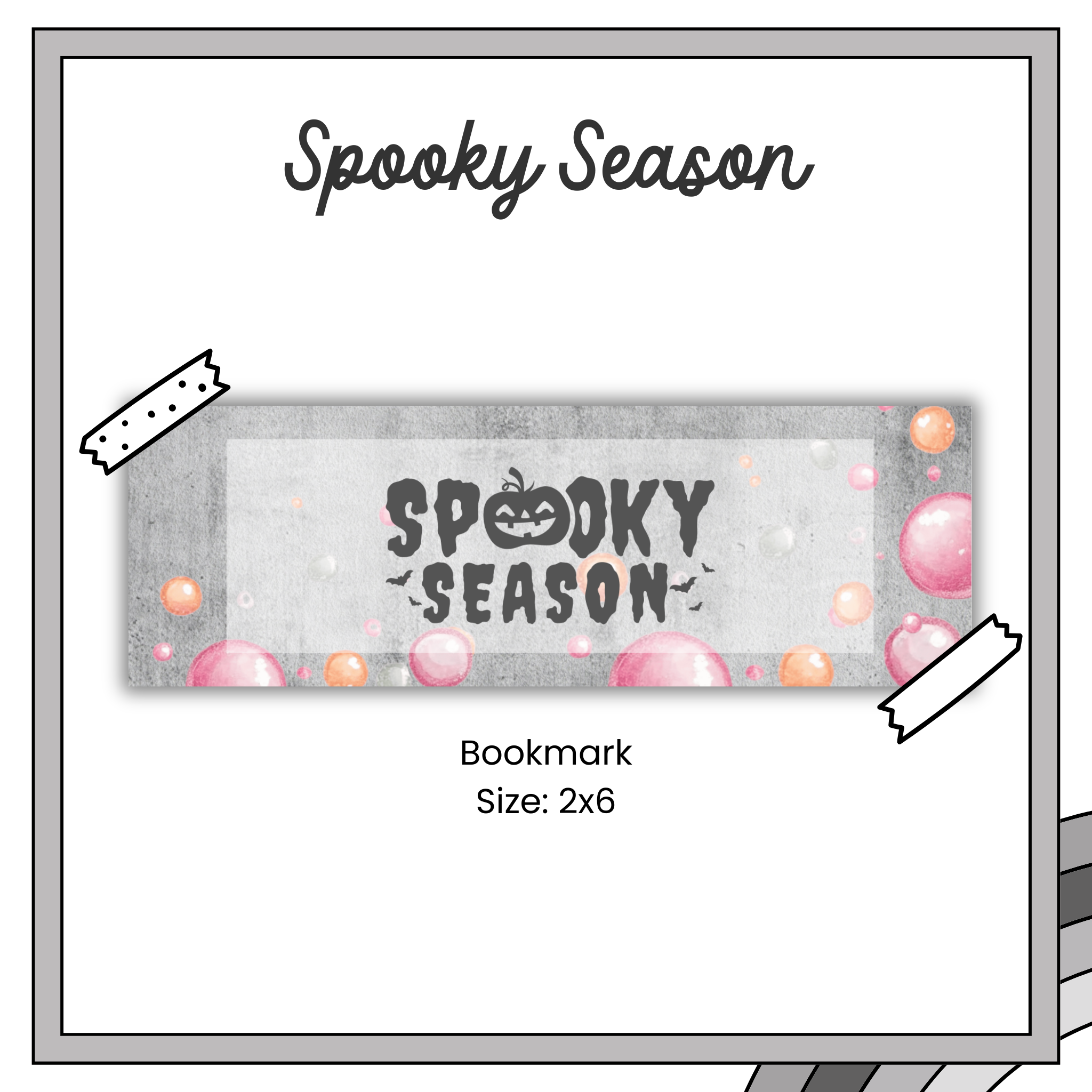 Paper Bookmark - Boo Crew