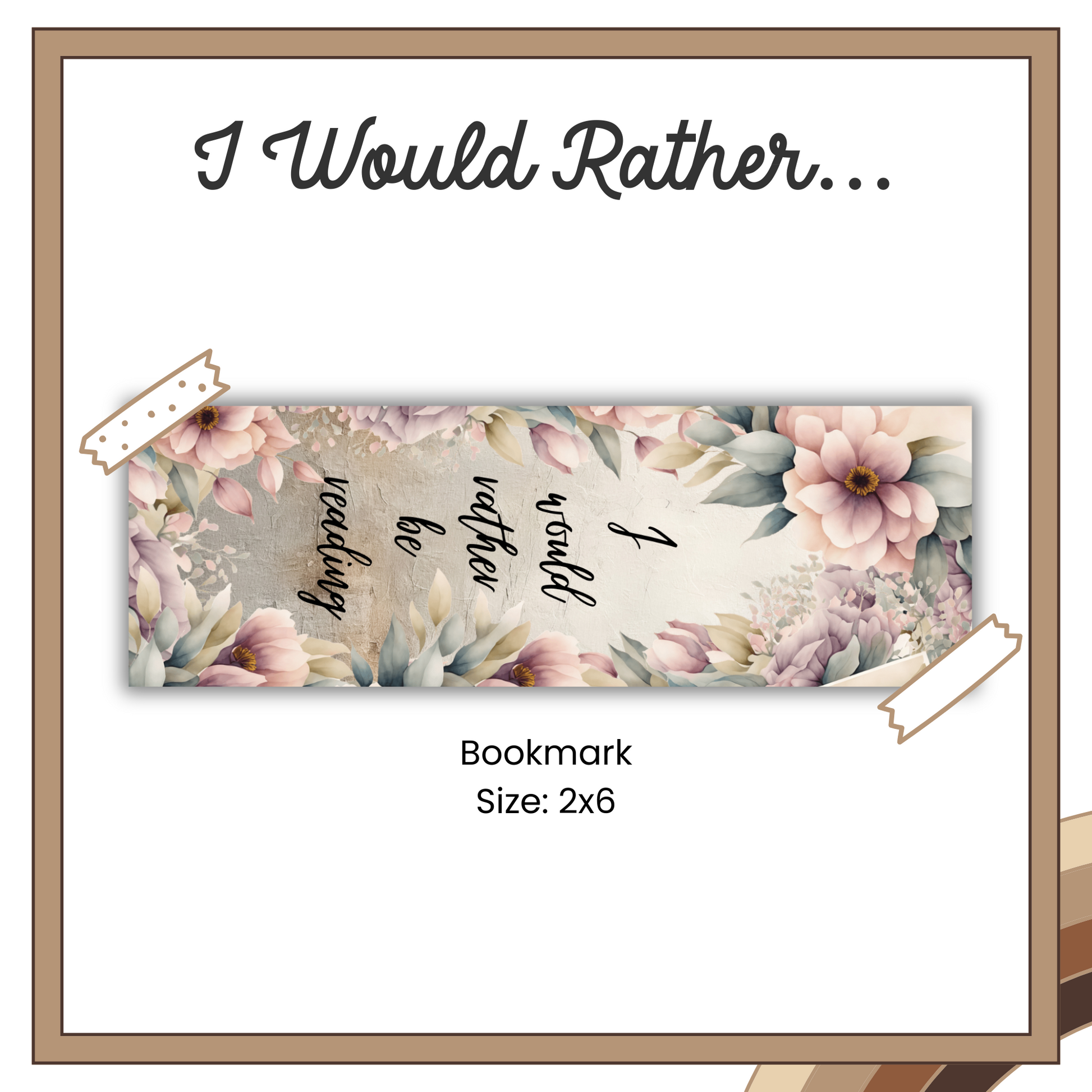 Paper Bookmark - Bookish Collection