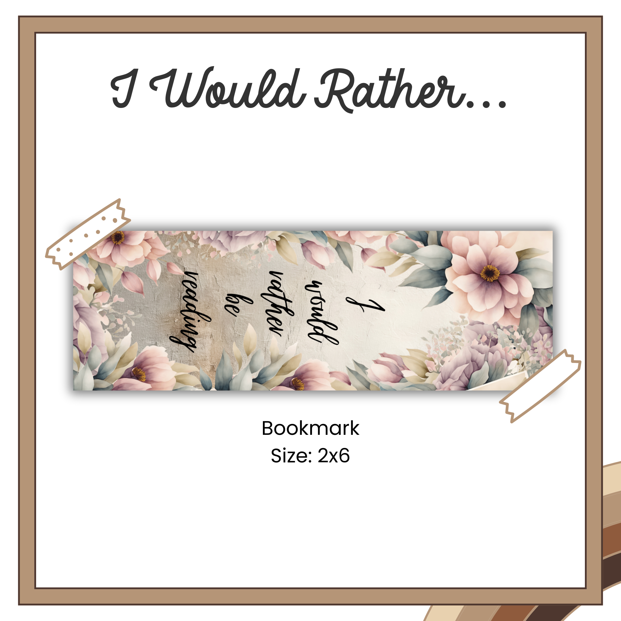 Paper Bookmark - Bookish Collection