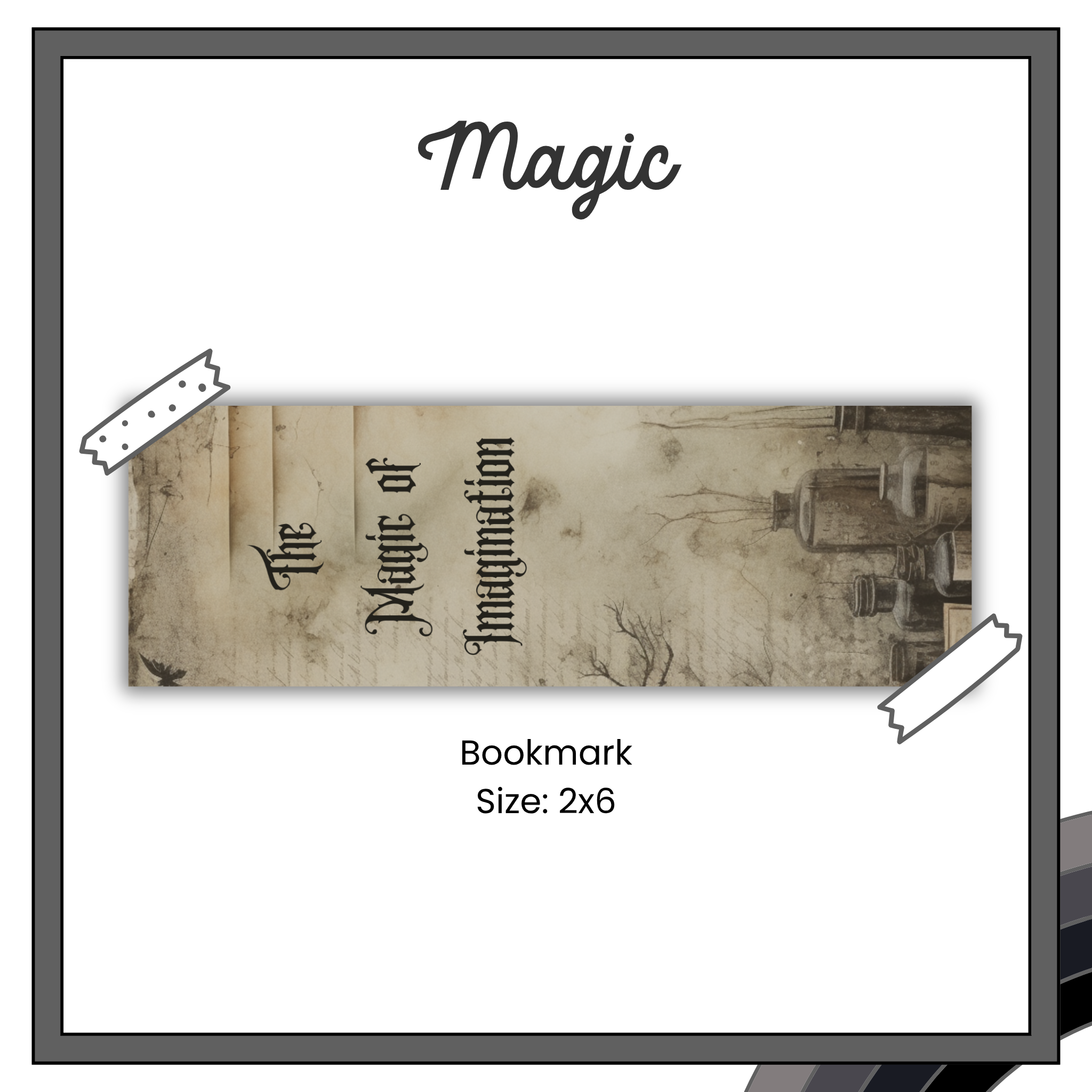 Paper Bookmark - In Shadows