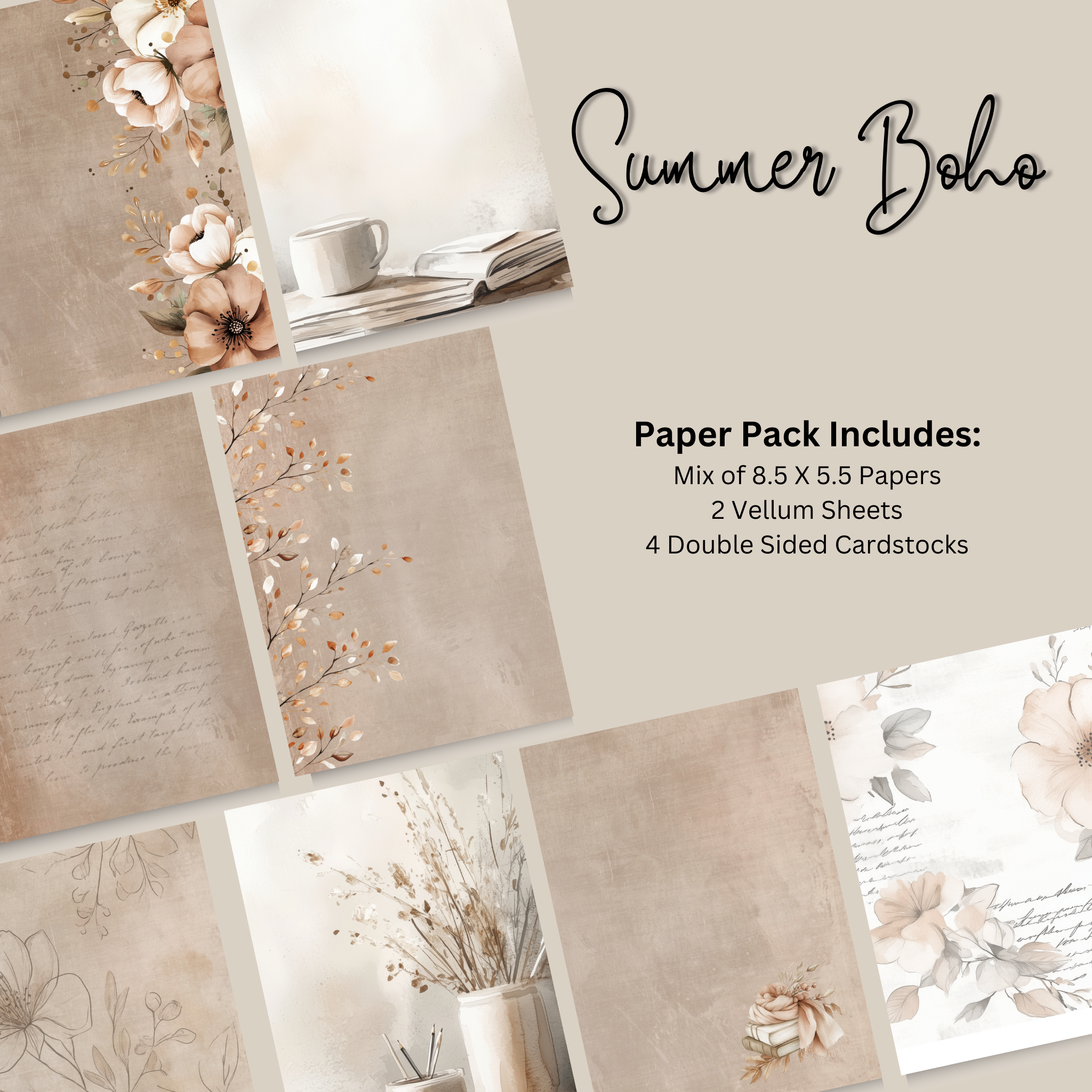 Paper Pack - Summer Boho