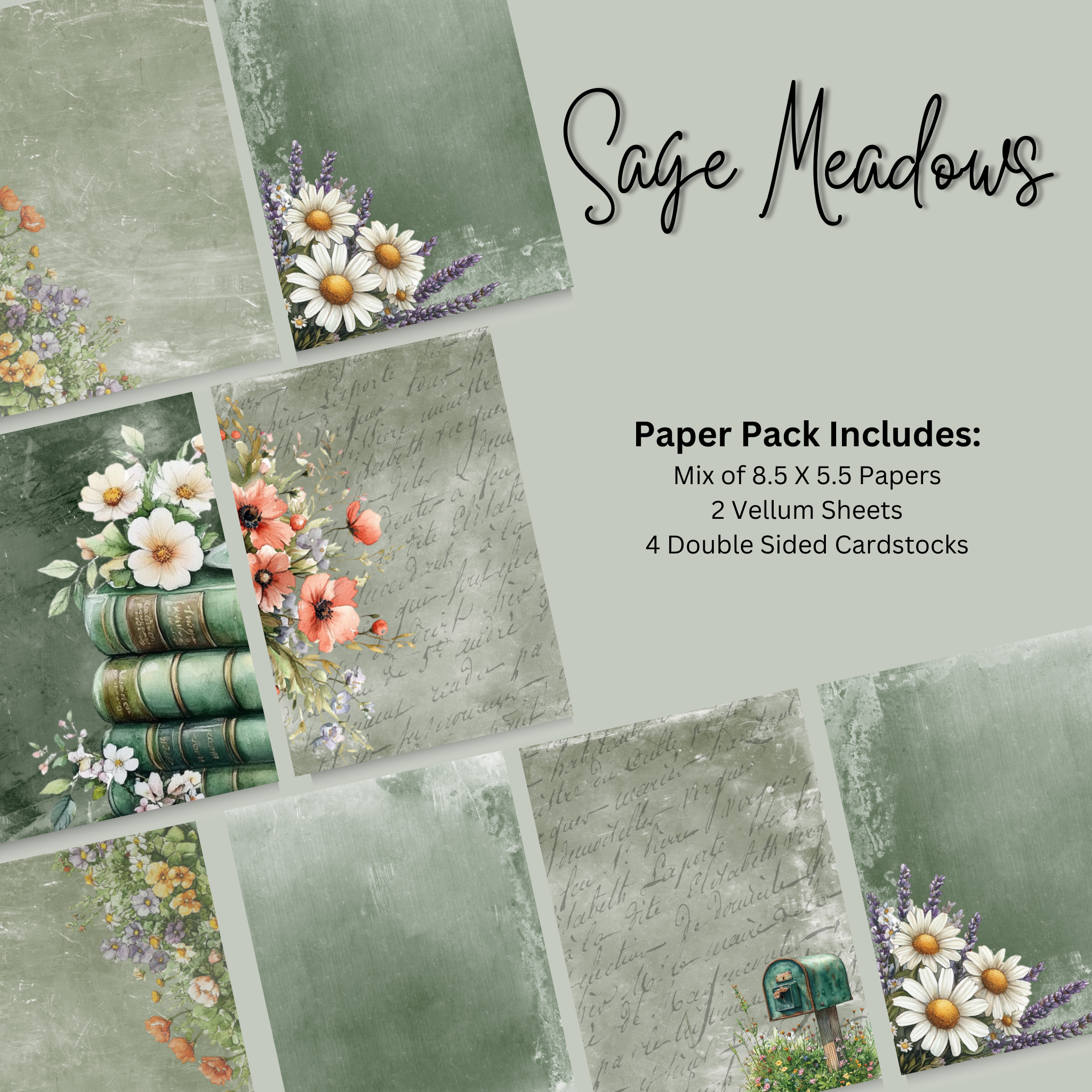 Paper Pack - Sage Meadows