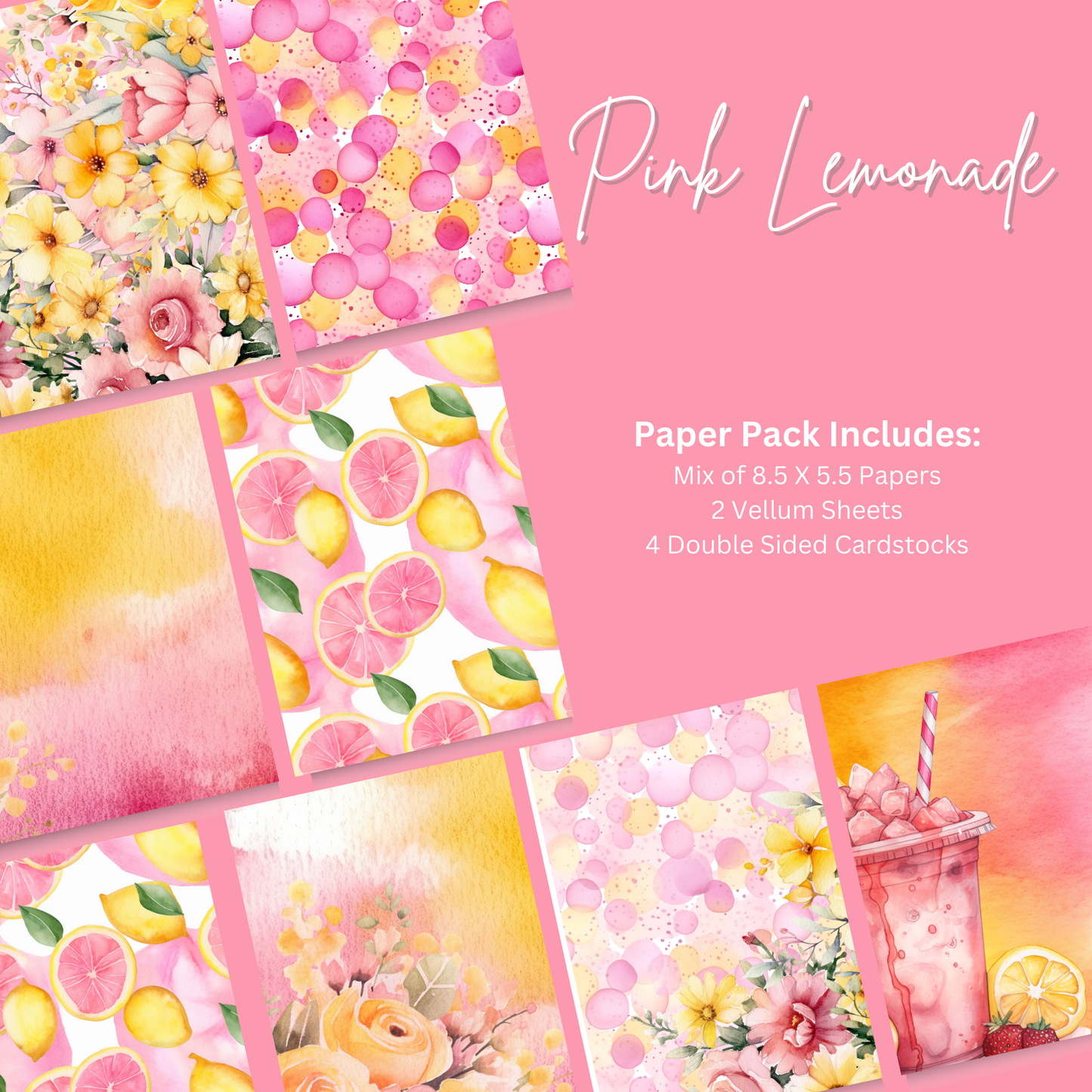 Paper Pack - Pink Lemonade