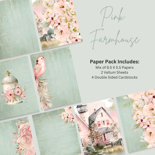 Paper Pack - Pink Farmhouse