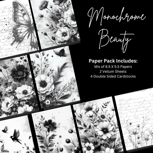 Paper Pack - Monochrome Beauty