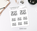 Quarter Sheet Planner Stickers - Roll a Joint