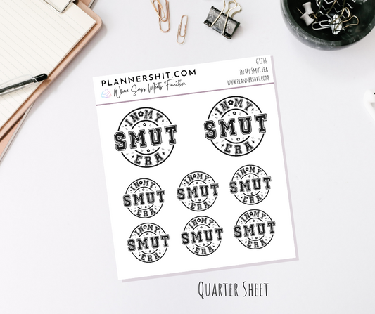 Quarter Sheet Planner Stickers - In My Smut Era