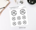 Quarter Sheet Planner Stickers - A Bit Excessive