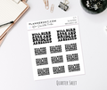 Quarter Sheet Planner Stickers - Sage and Bridges