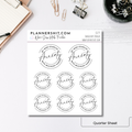 Quarter Sheet Planner Stickers - Imaginary Danger