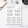 Quarter Sheet Planner Stickers - Stop Pettin My Peeves