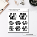 Quarter Sheet Planner Stickers - Delulu