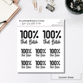 Quarter Sheet Planner Stickers - That Bitch