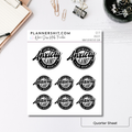 Quarter Sheet Planner Stickers - Anxiety