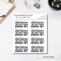 Quarter Sheet Planner Stickers - Quick Question