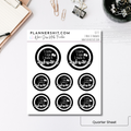 Quarter Sheet Planner Stickers - I Made it Awkward