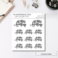 Quarter Sheet Planner Stickers - No More Adulting
