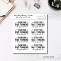 Quarter Sheet Planner Stickers - Everyone Was Thinking It