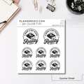 Quarter Sheet Planner Stickers - Reality