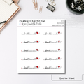 Quarter Sheet Planner Stickers - Booktrovert