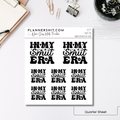 Quarter Sheet Planner Stickers - Smut Era