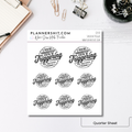 Quarter Sheet Planner Stickers - Sarcasm Trigger