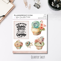 Quarter Sheet Planner Stickers - Cupcakes