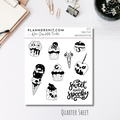 Quarter Sheet Planner Stickers - Spooky Treats