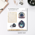 Quarter Sheet Planner Stickers - Raven