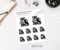 Quarter Sheet Planner Stickers - Time to Shine