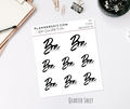 Quarter Sheet Planner Stickers - Be Original
