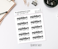 Quarter Sheet Planner Stickers - Mindset is Everything