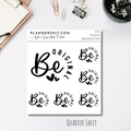 Quarter Sheet Planner Stickers - Be Original