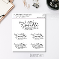 Quarter Sheet Planner Stickers - Sparkle